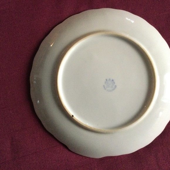 Lot of 3 Snack plates Japanese porcelain floral R M Japan & made in Japan - Picture 3 of 7